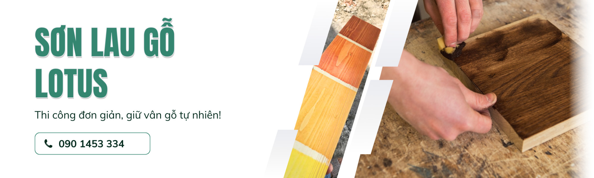 SƠN LAU GỖ LOTUS - VÂN GỖ TỰ NHIÊN, TIẾT KIỆM CHI PHÍ