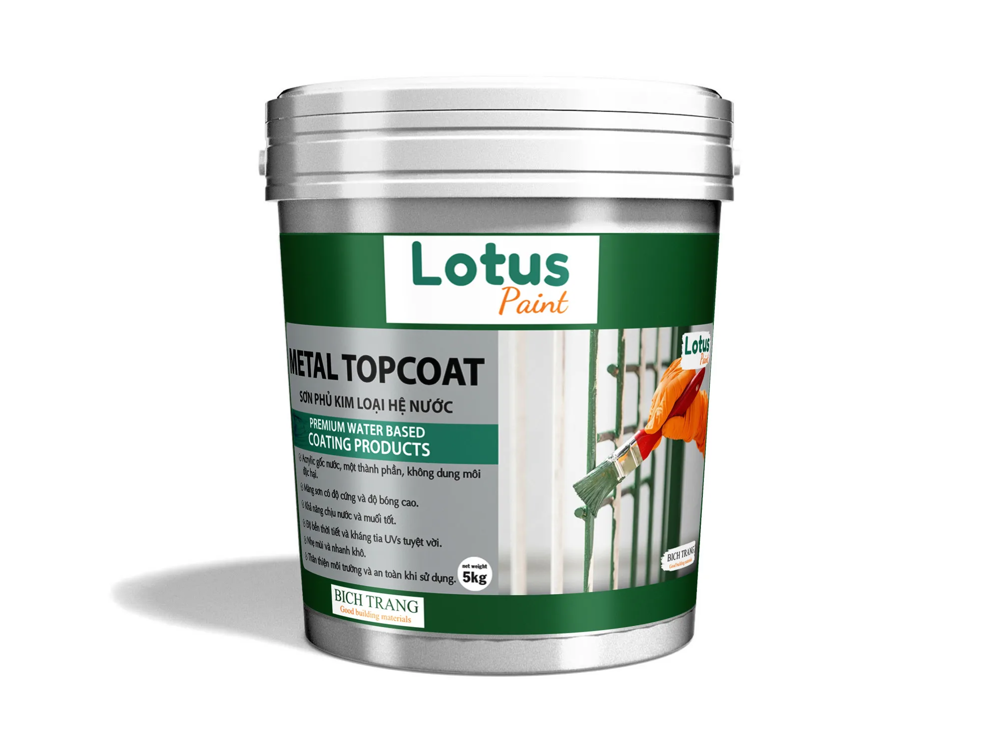 Ảnh sản phẩm SƠN PHỦ KIM LOẠI HỆ NƯỚC - METAL TOPCOAT