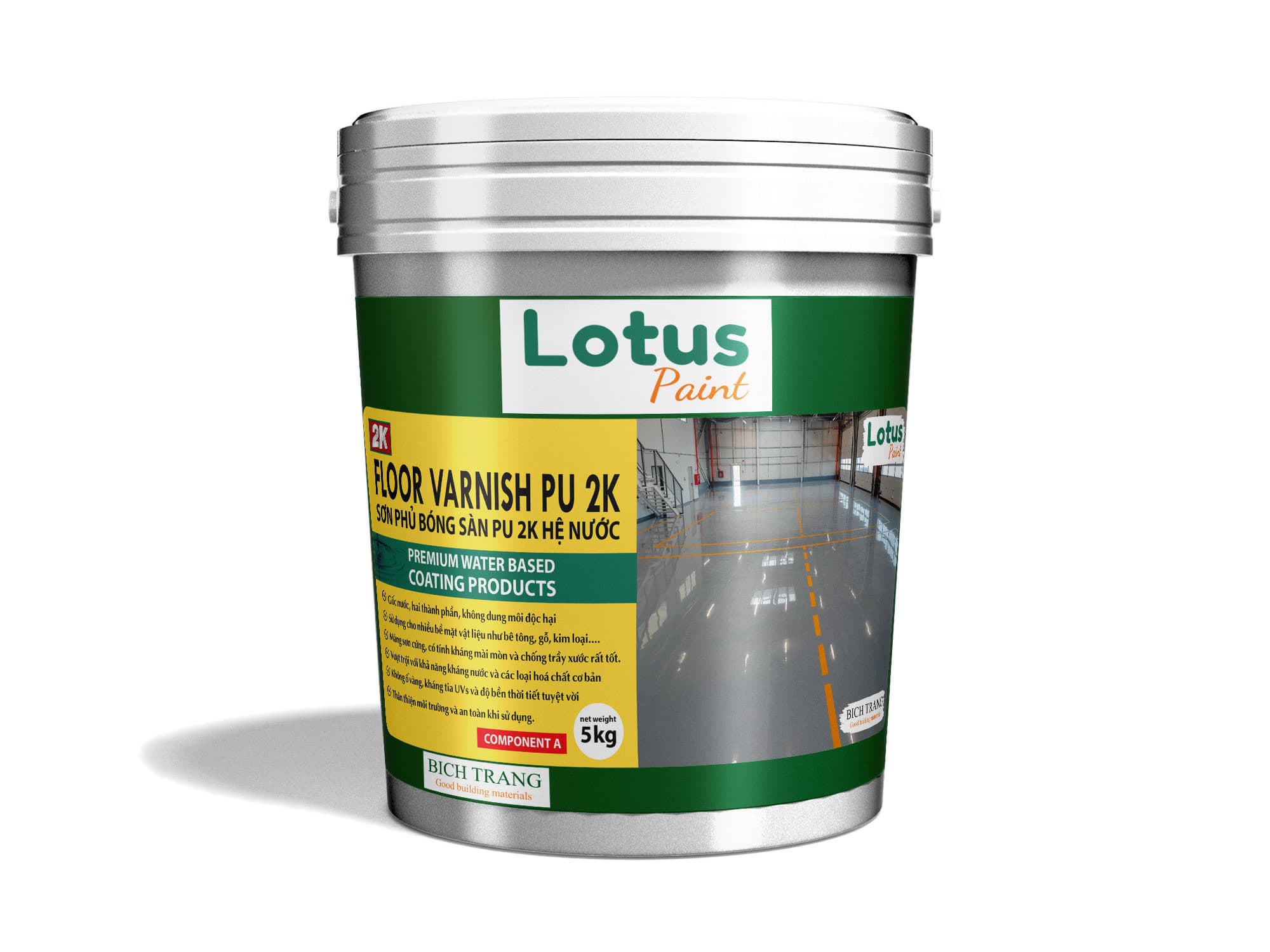 SƠN PHỦ BÓNG SÀN PU 2K HỆ NƯỚC - WB FLOOR VARNISH PU 2K