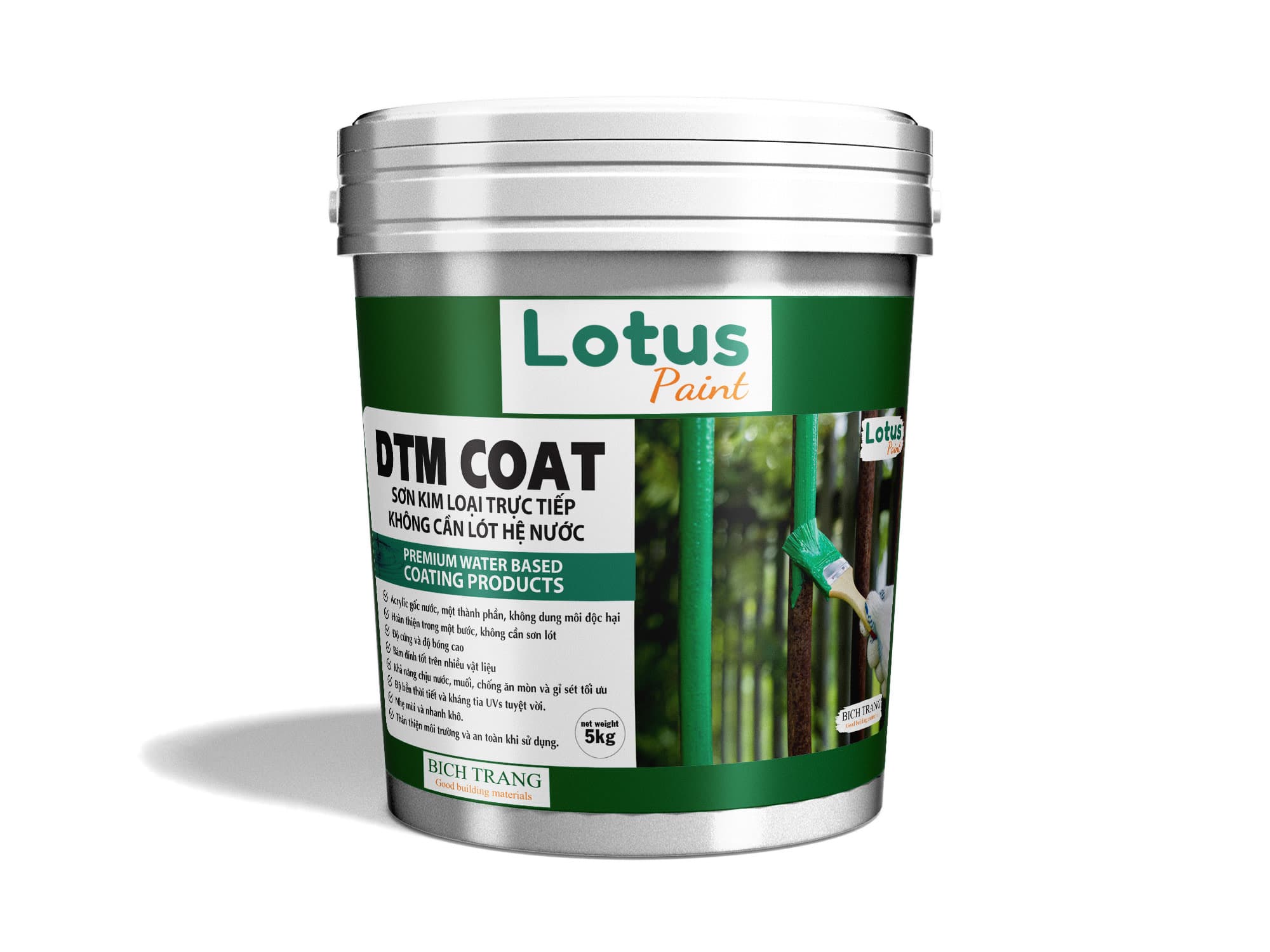 SƠN KIM LOẠI TRỰC TIẾP KHÔNG CẦN LÓT HỆ NƯỚC	- WB DTM COAT