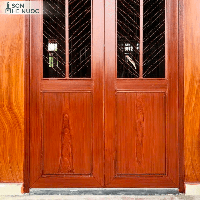 Sơn Cửa Sắt Giả Gỗ
