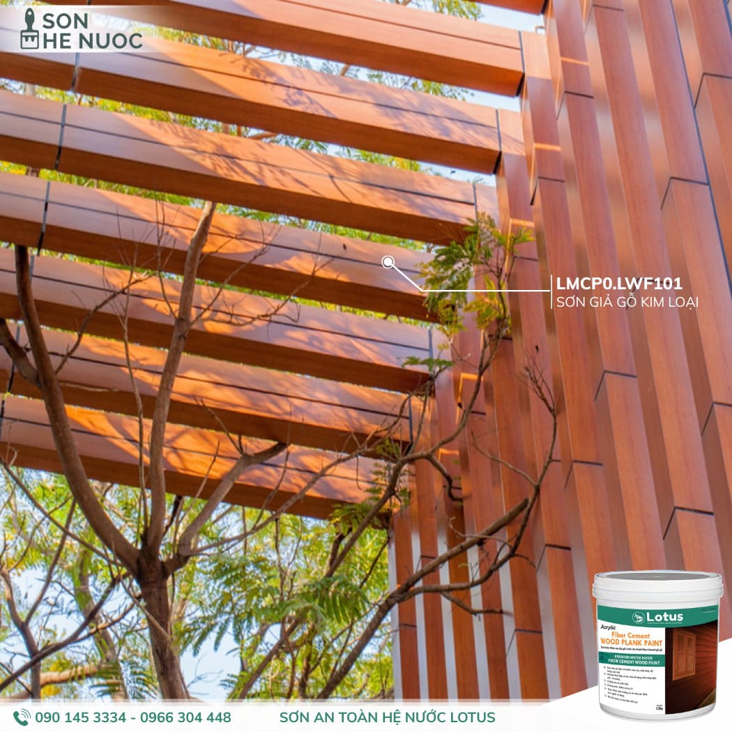 Lam Sắt Giả Gỗ Ngoài Trời