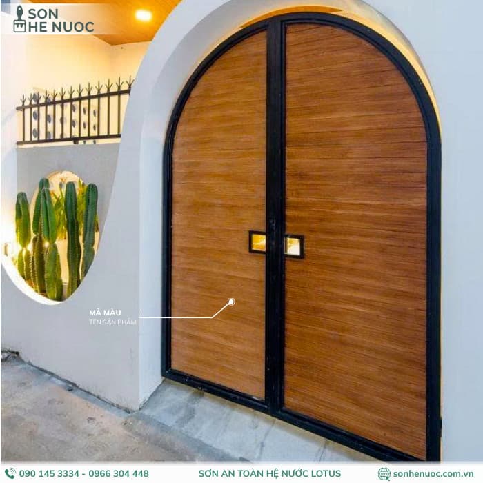 sơn sắt giả gỗ