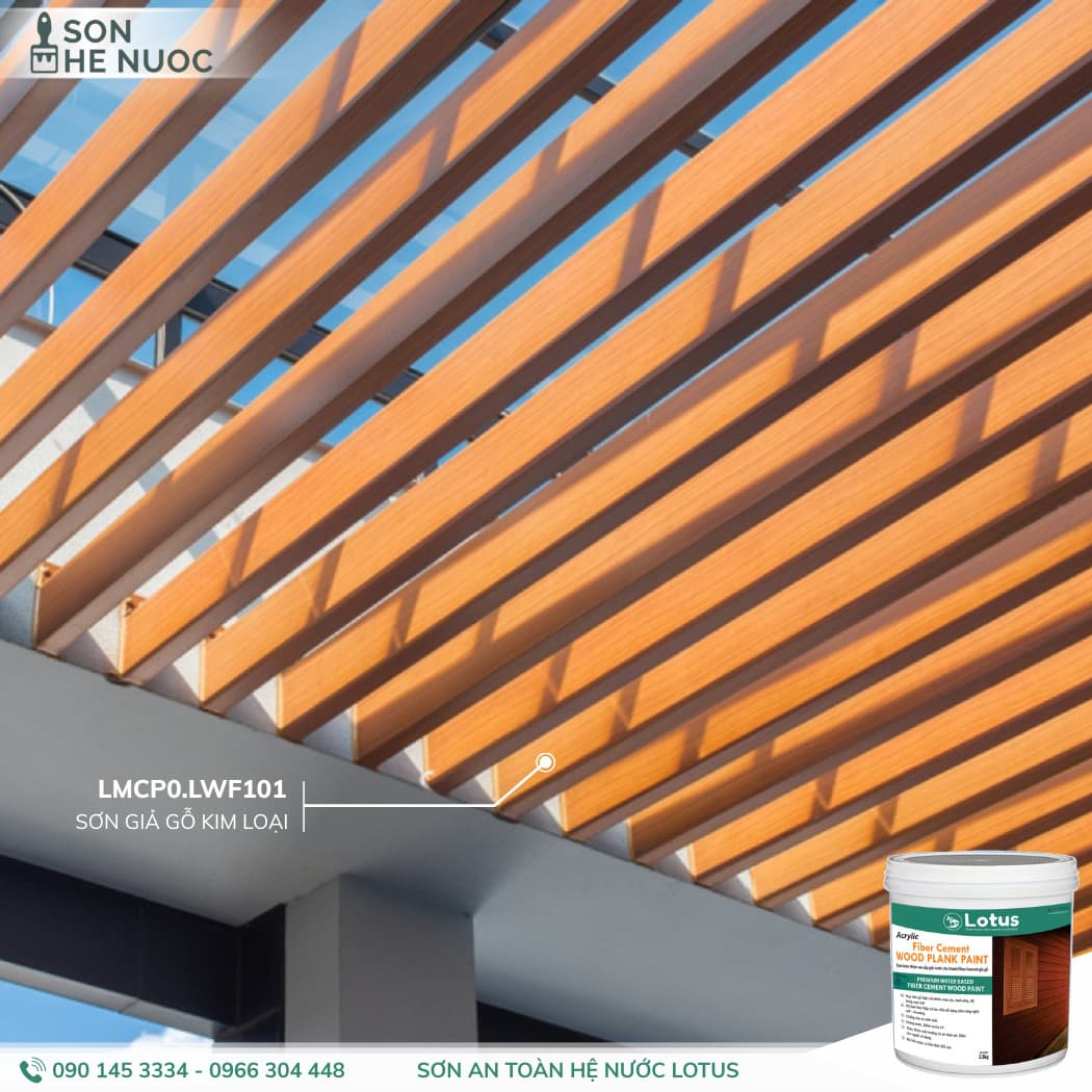 Khung Làm Sắt Giả Gỗ Ngoài Trời